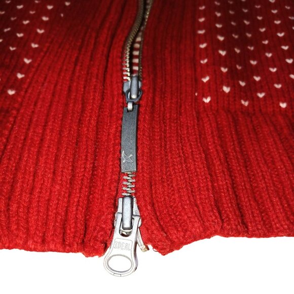 Eddie Bauer Holiday Nordic Fair Isle Birdseye Sweater Womens M Wool Blend Cozy - Picture 4 of 8